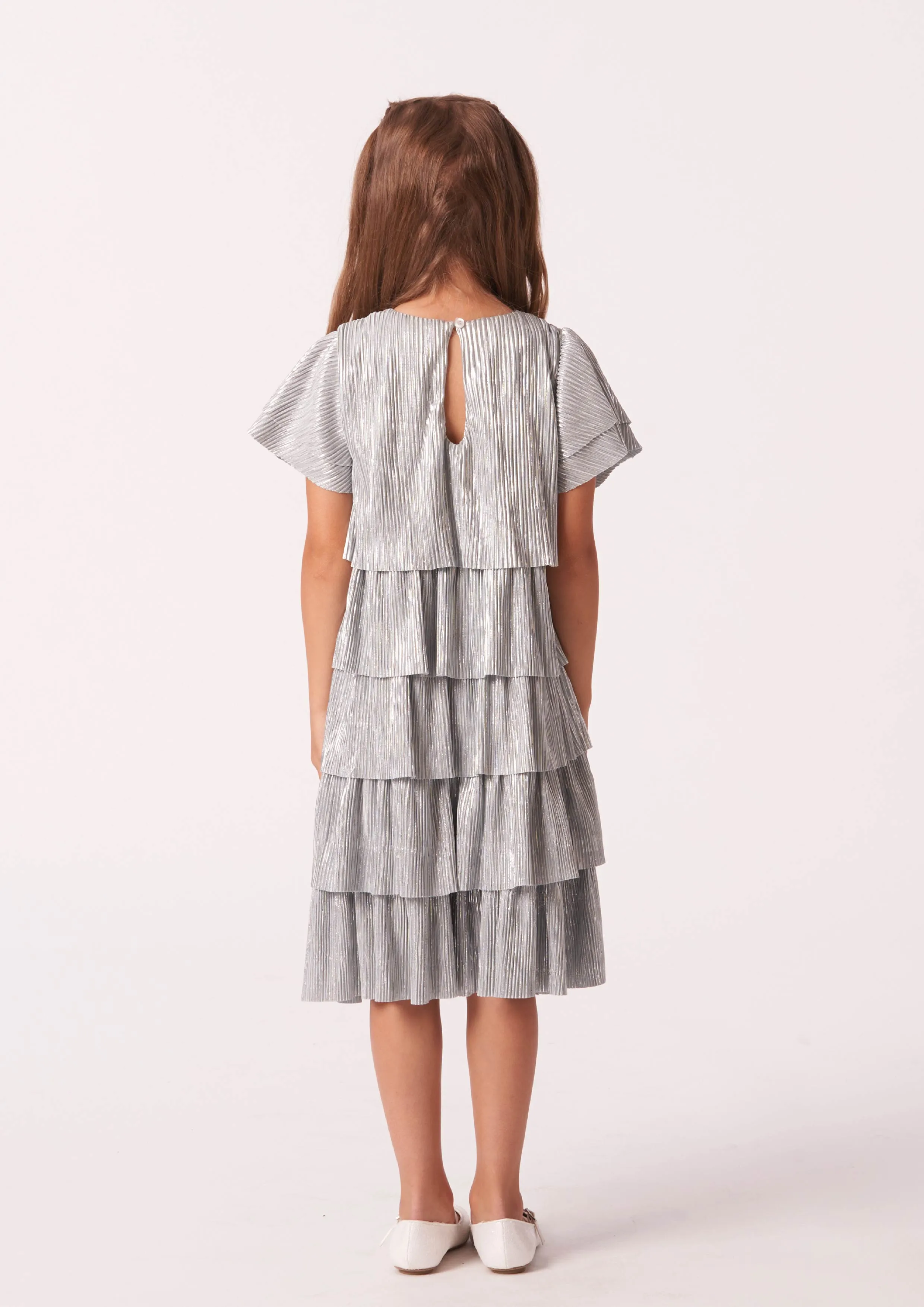 Amelie Tiered Crinkle Dress