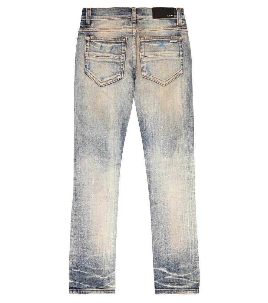 Amiri distressed jeans, blue