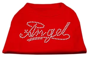 Angel Rhinestud Shirt Red S (10)