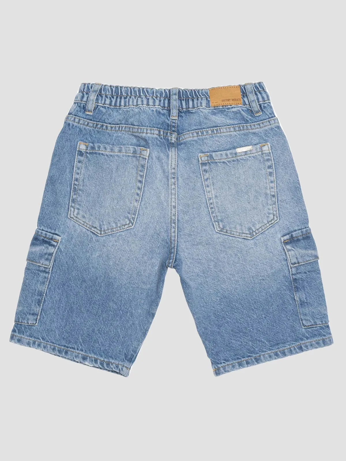 Antony Morato boys' Denim short in cotton