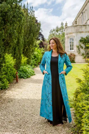 Aquila Coat in Brilliant Turquoise