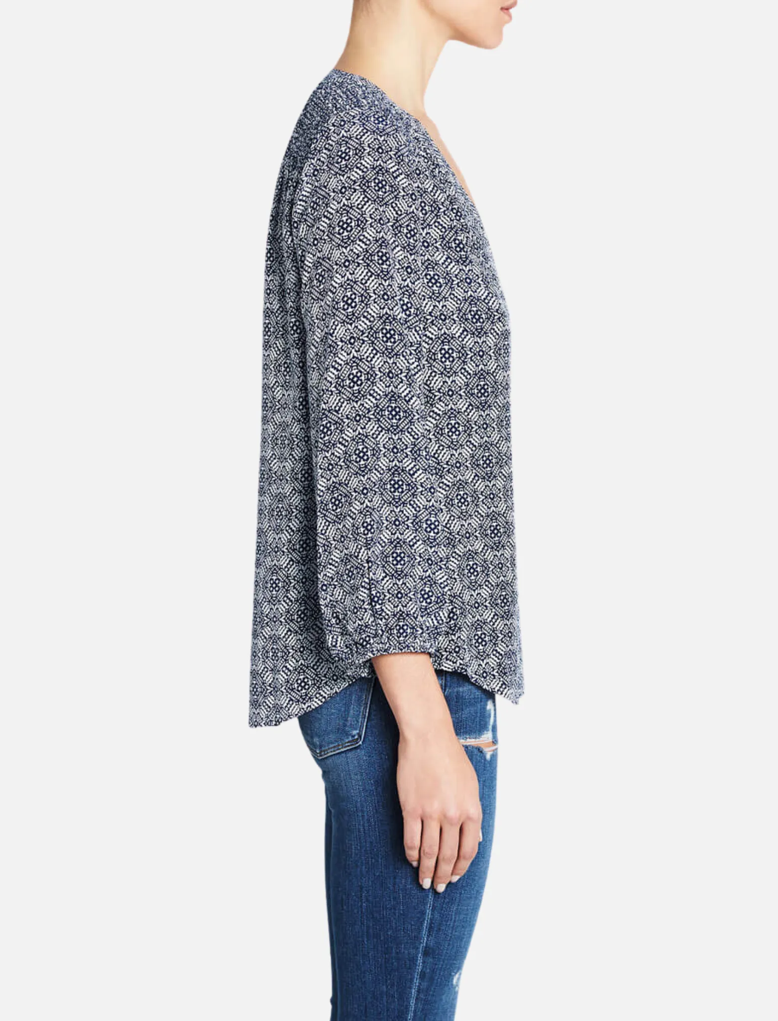 Axel Printed 3/4 Sleeve Blouse