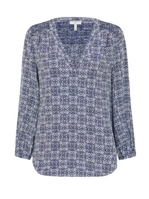 Axel Printed 3/4 Sleeve Blouse