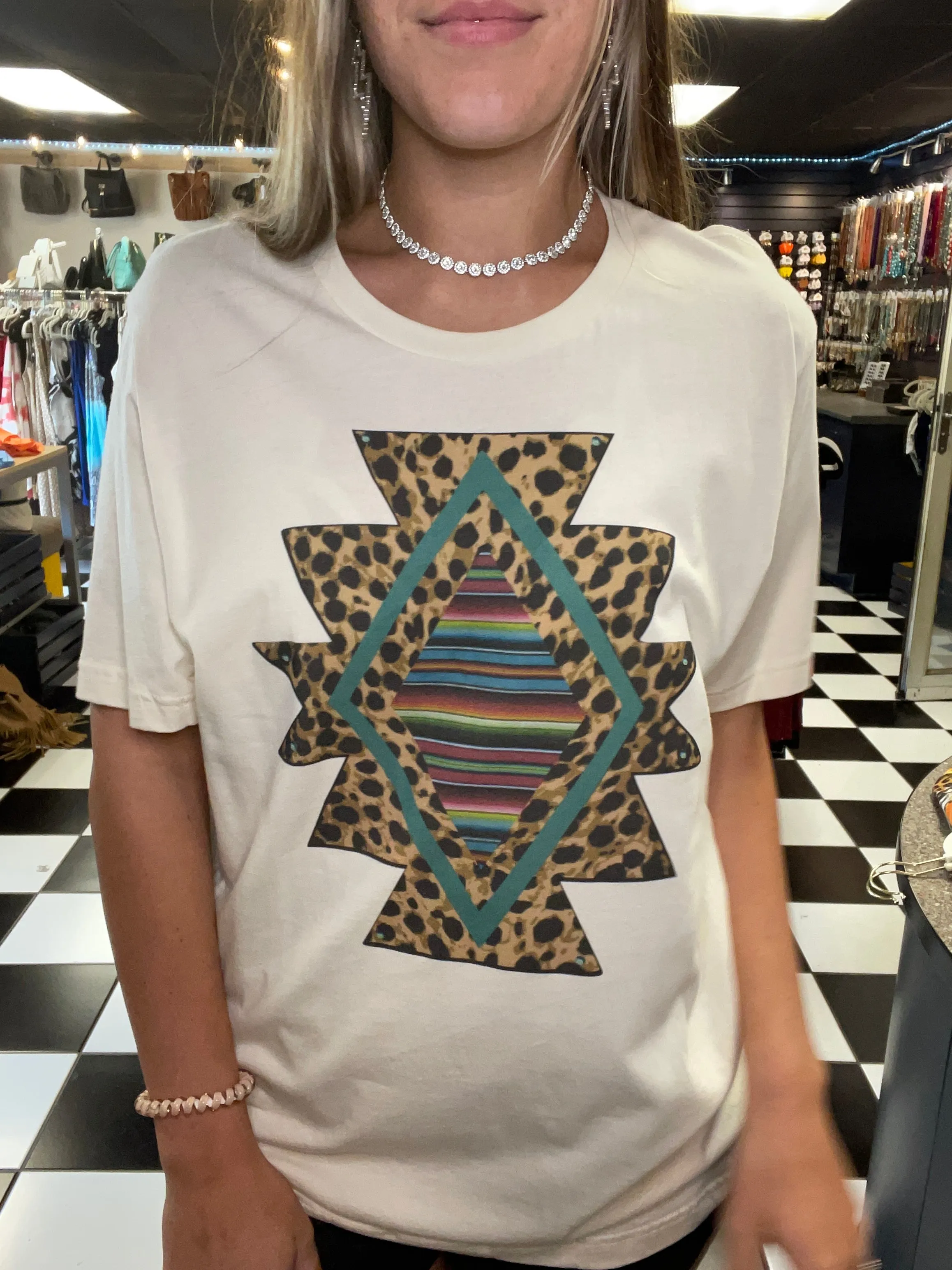 Aztec Leopard & Serape Tee