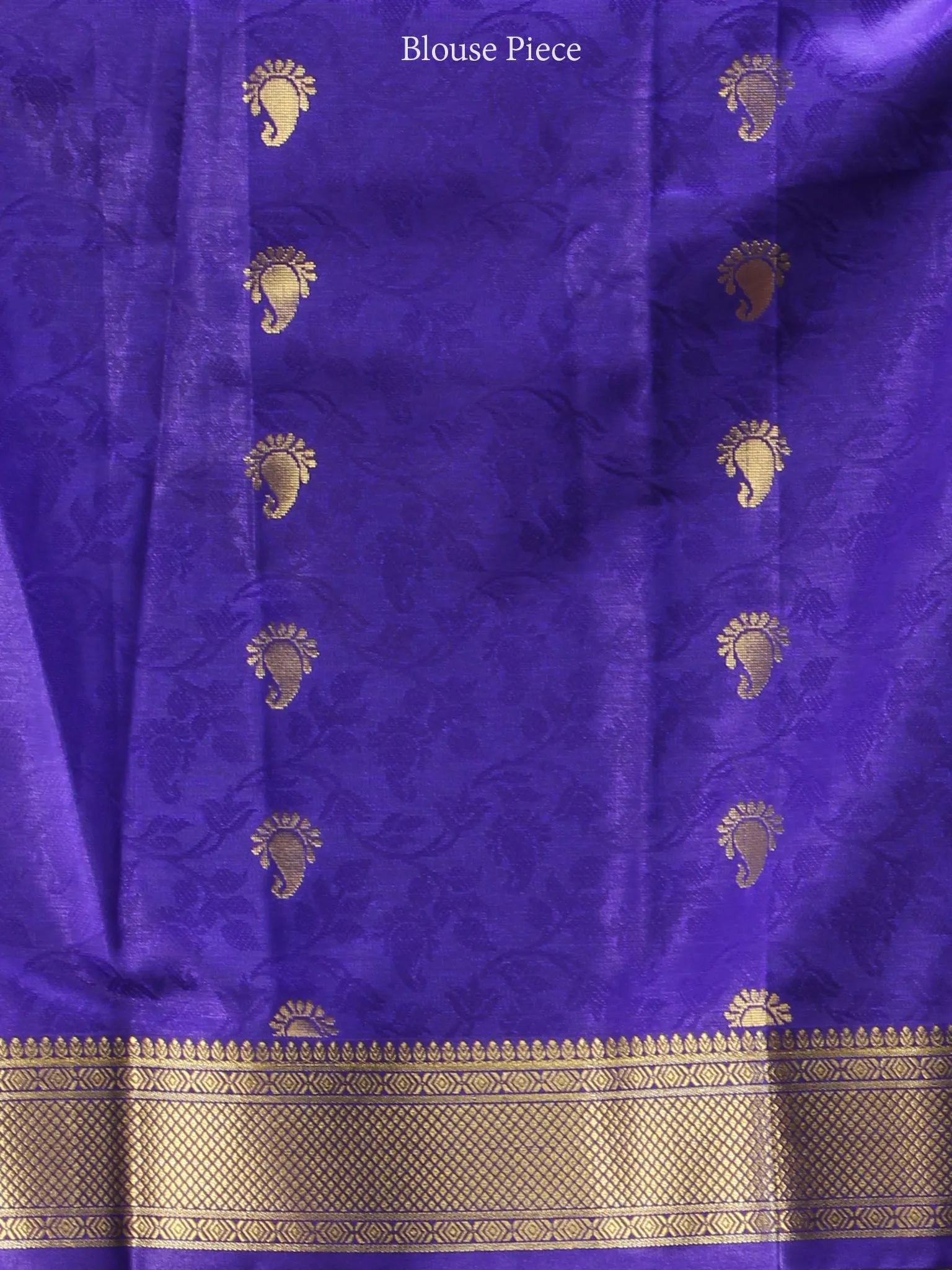 Banarasee Art Silk Saree With Resham Zari Weave - Orange Purple & Gold  - S031704393