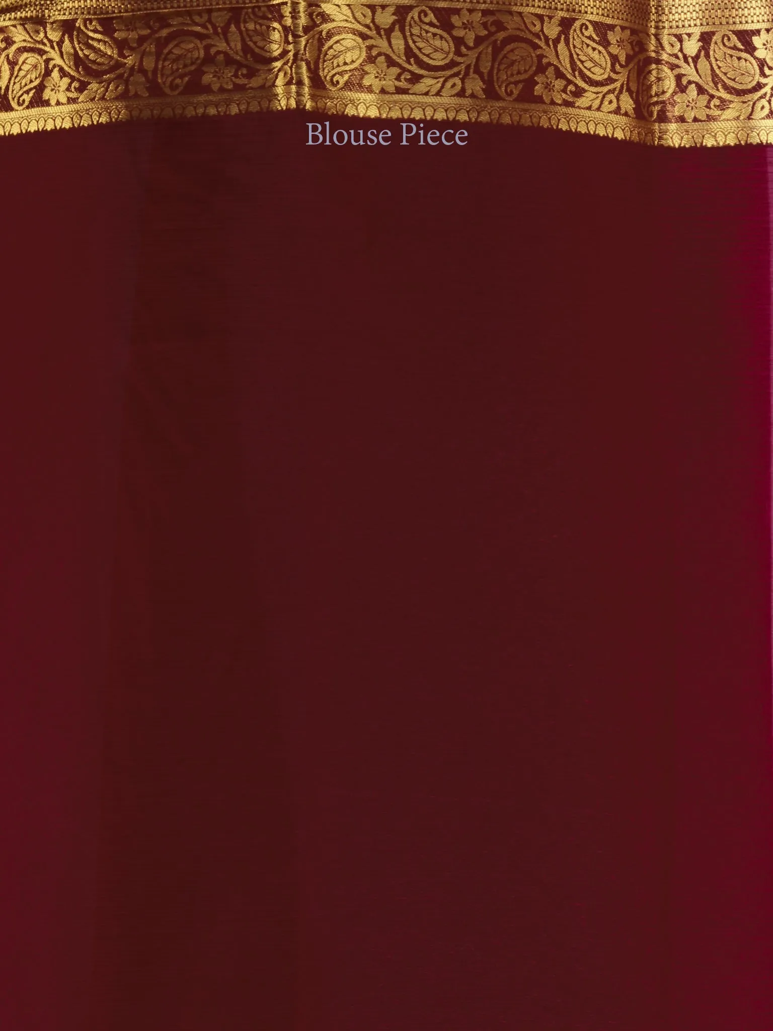 Banarasee Chiffon Saree With Golden Zari Weave - Wine & Gold - S031704358