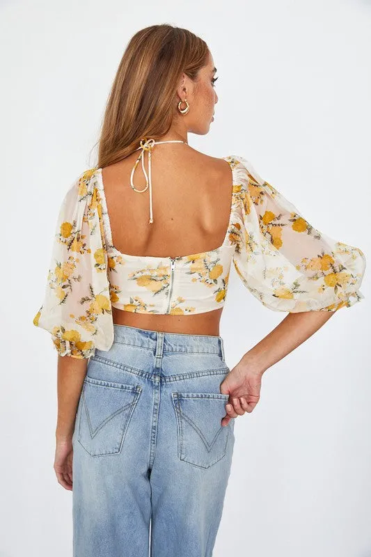 Belle Floral Top