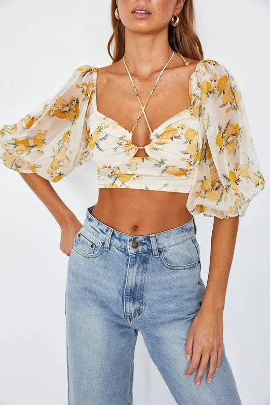 Belle Floral Top