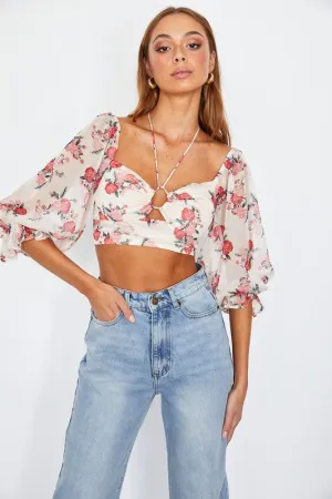 Belle Floral Top