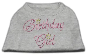 Birthday Girl Rhinestone Shirt Grey L (14)