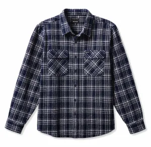 Brixton - Bowery Heavy Weight L/S Flannel - Navy / Grey