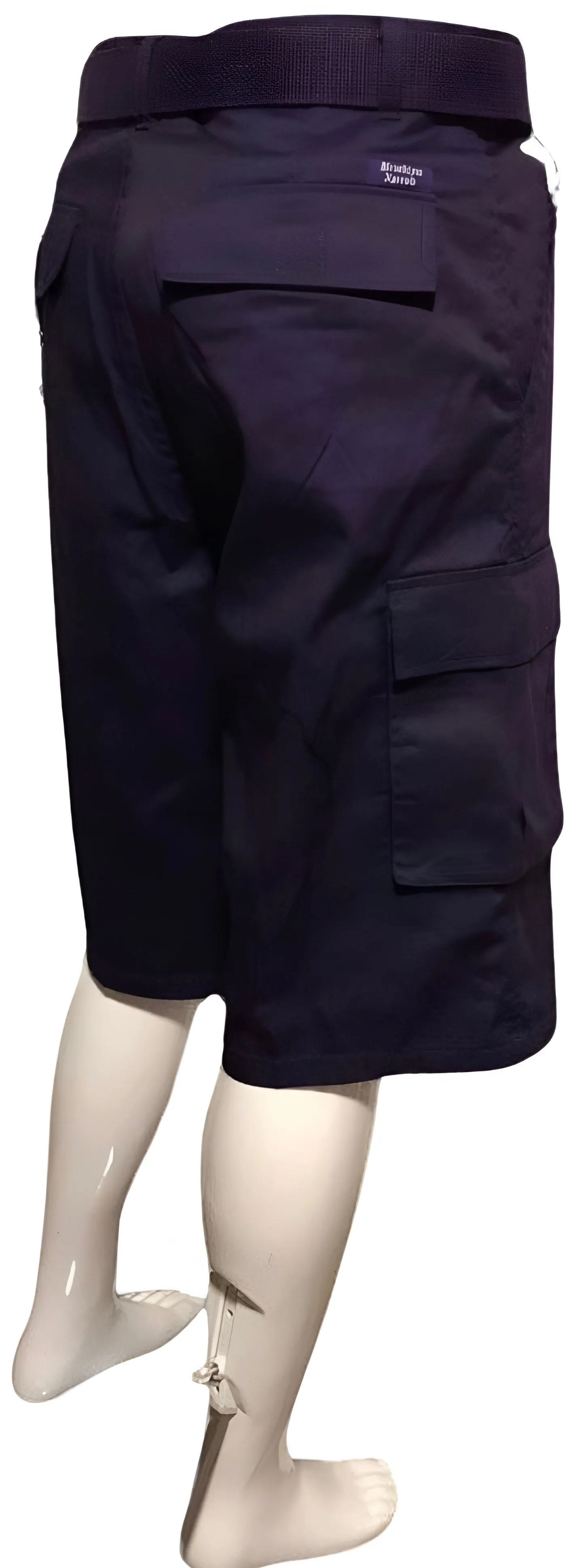 ^BROOKLYN XPRESS^ (PURPLE) BELTED CARGO SHORTS FOR MEN