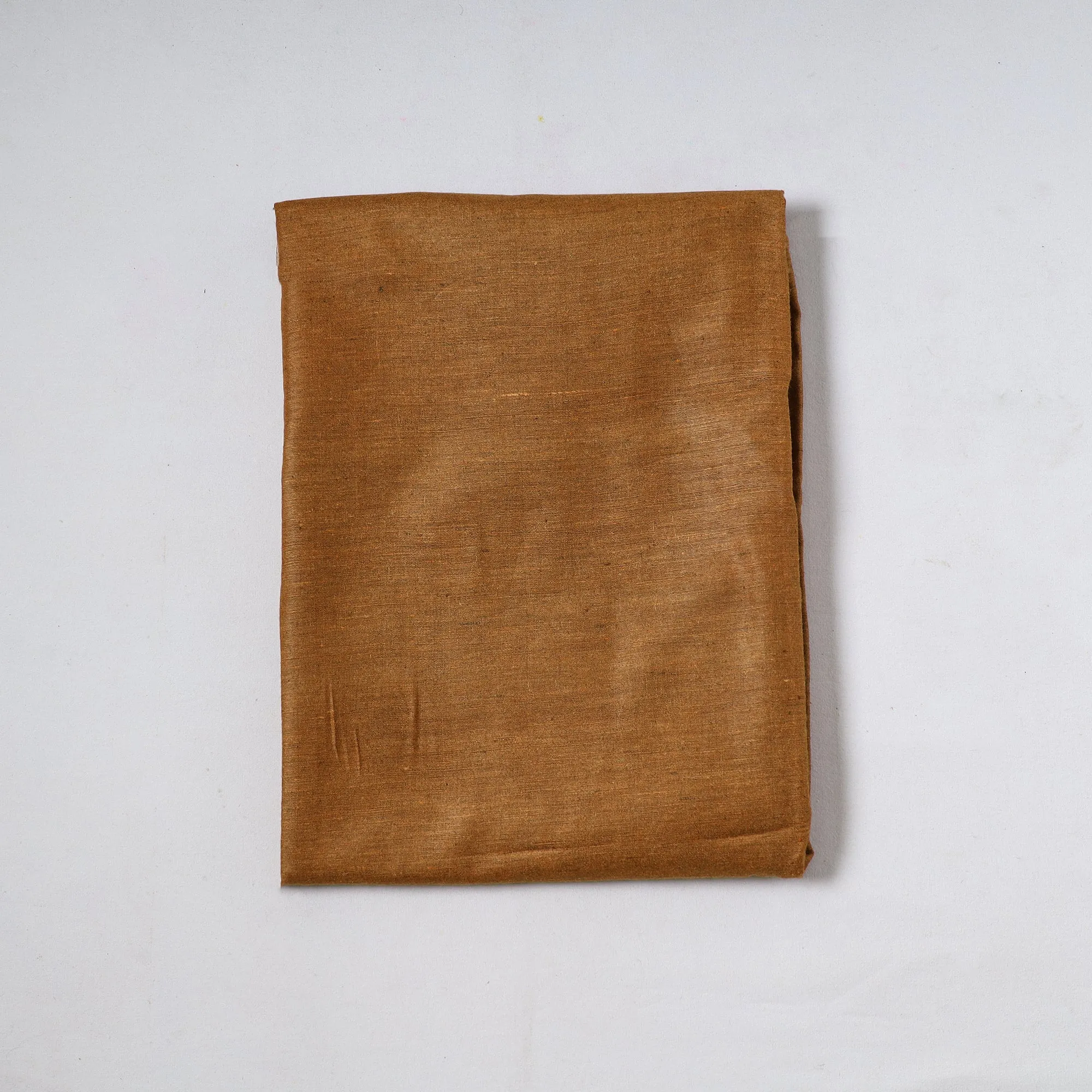 Brown - Vidarbha Tussar Silk Cotton Handloom Precut Fabric 46