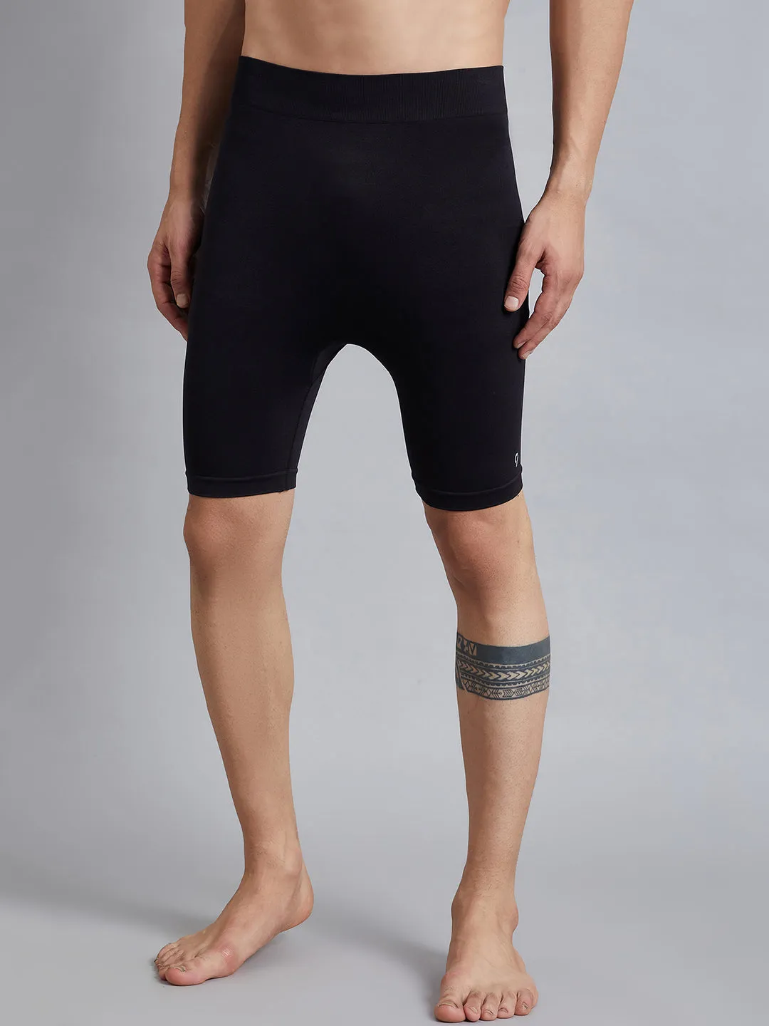 C9 AIRWEAR Men Mid Rise Cycling Shorts - Black