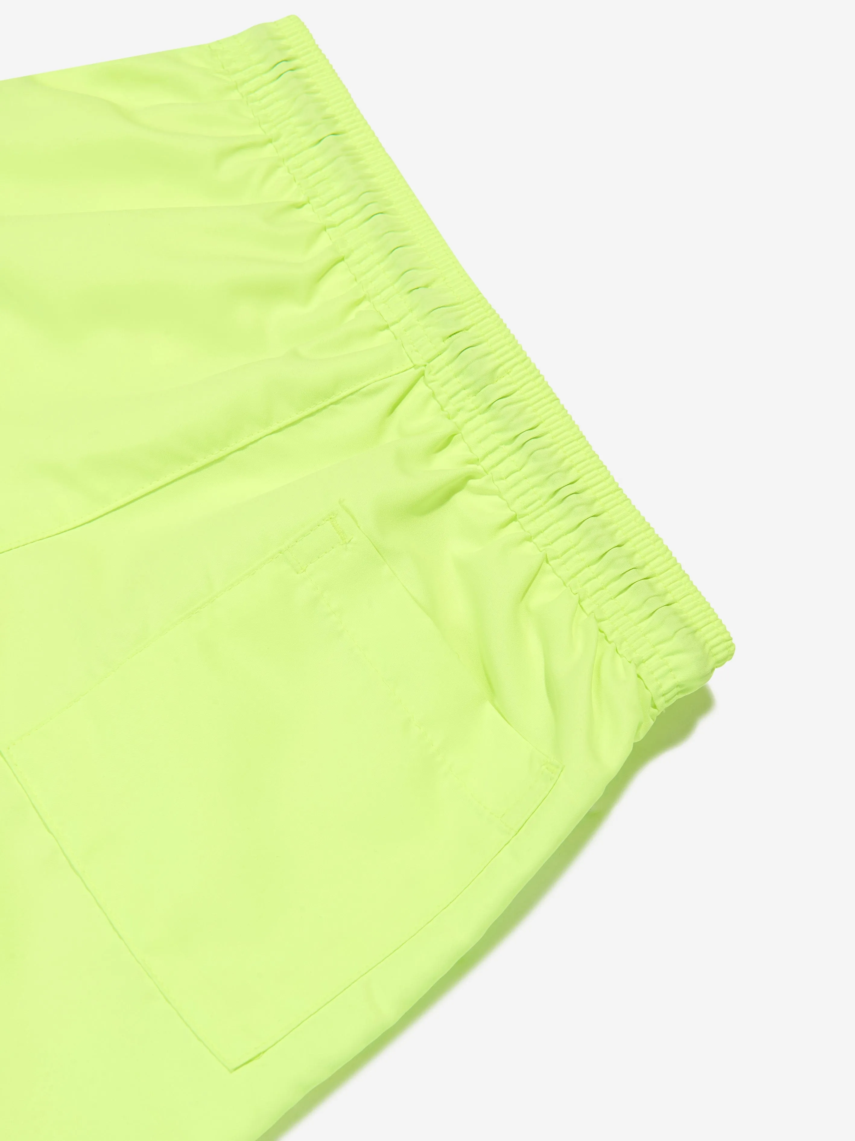 Calvin Klein Boys Drawstring Logo Swim Shorts in Green