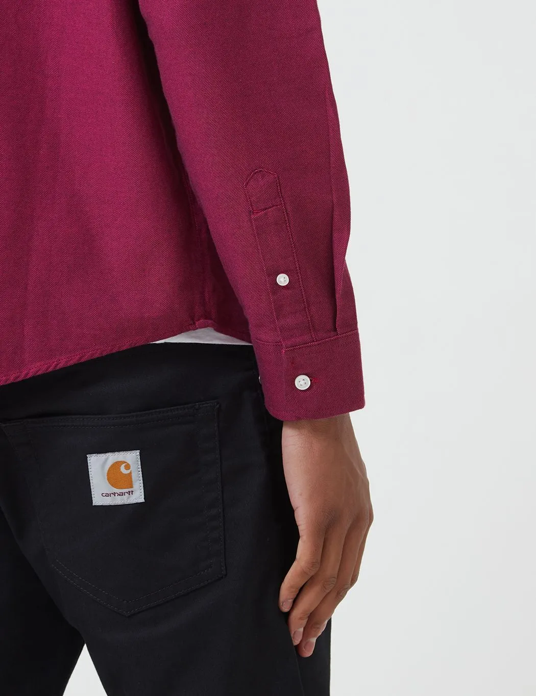 Carhartt-WIP Dalton Shirt (Heavy Rinsed) - Ruby Pink