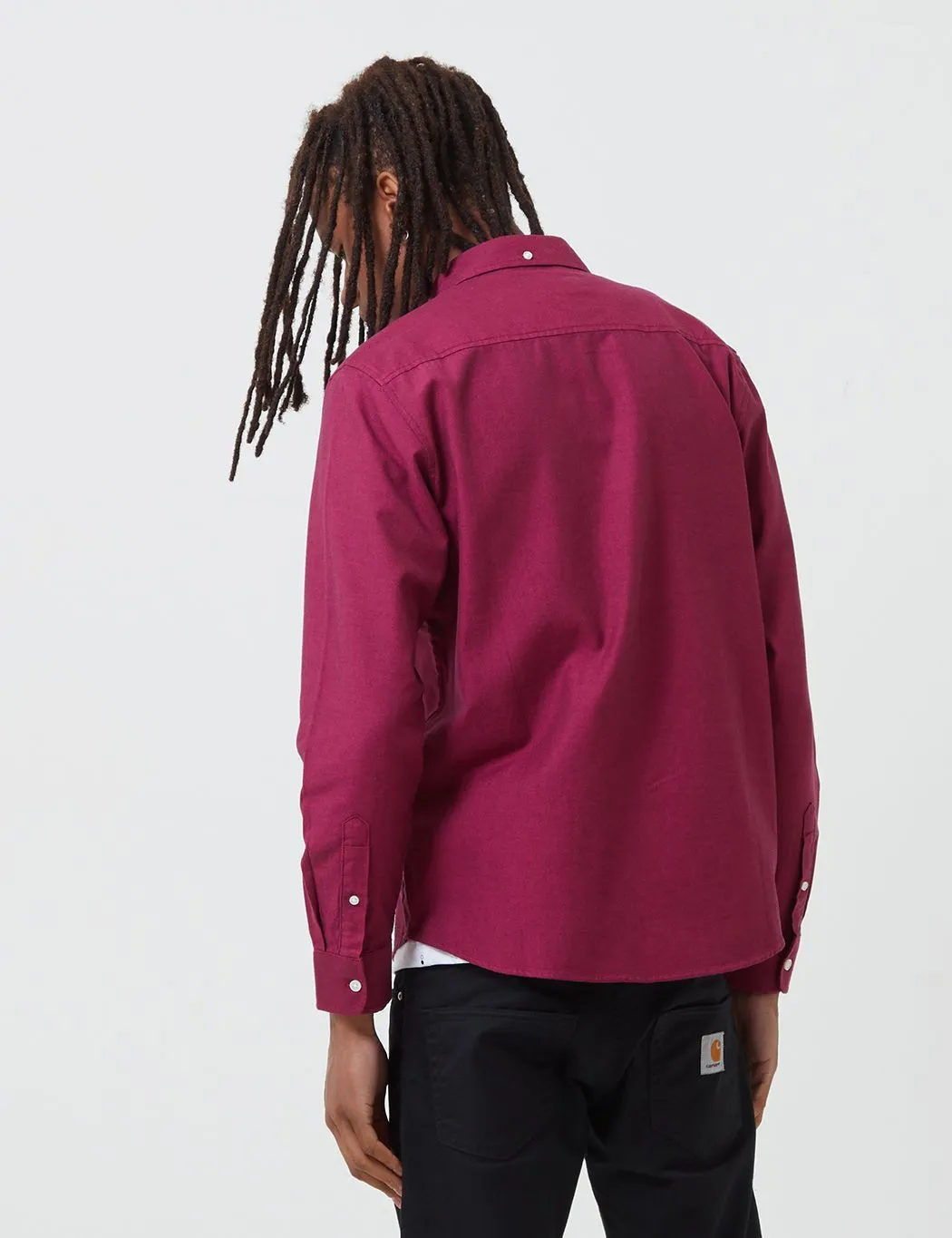 Carhartt-WIP Dalton Shirt (Heavy Rinsed) - Ruby Pink