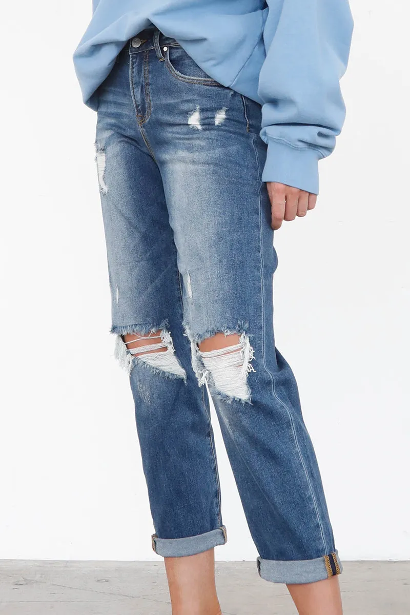 CAROLINE HIGH RISE GIRLFRIEND JEANS