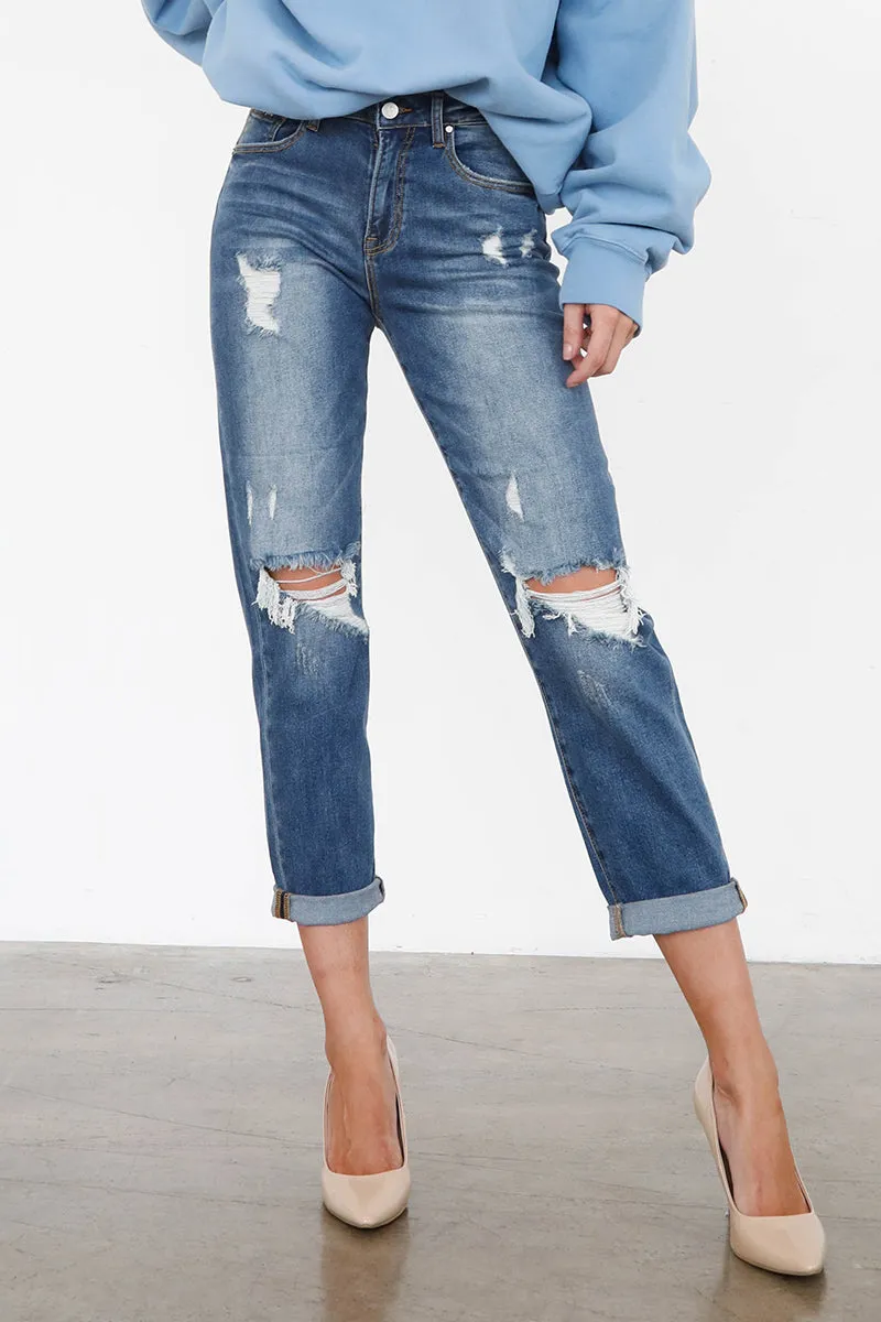 CAROLINE HIGH RISE GIRLFRIEND JEANS