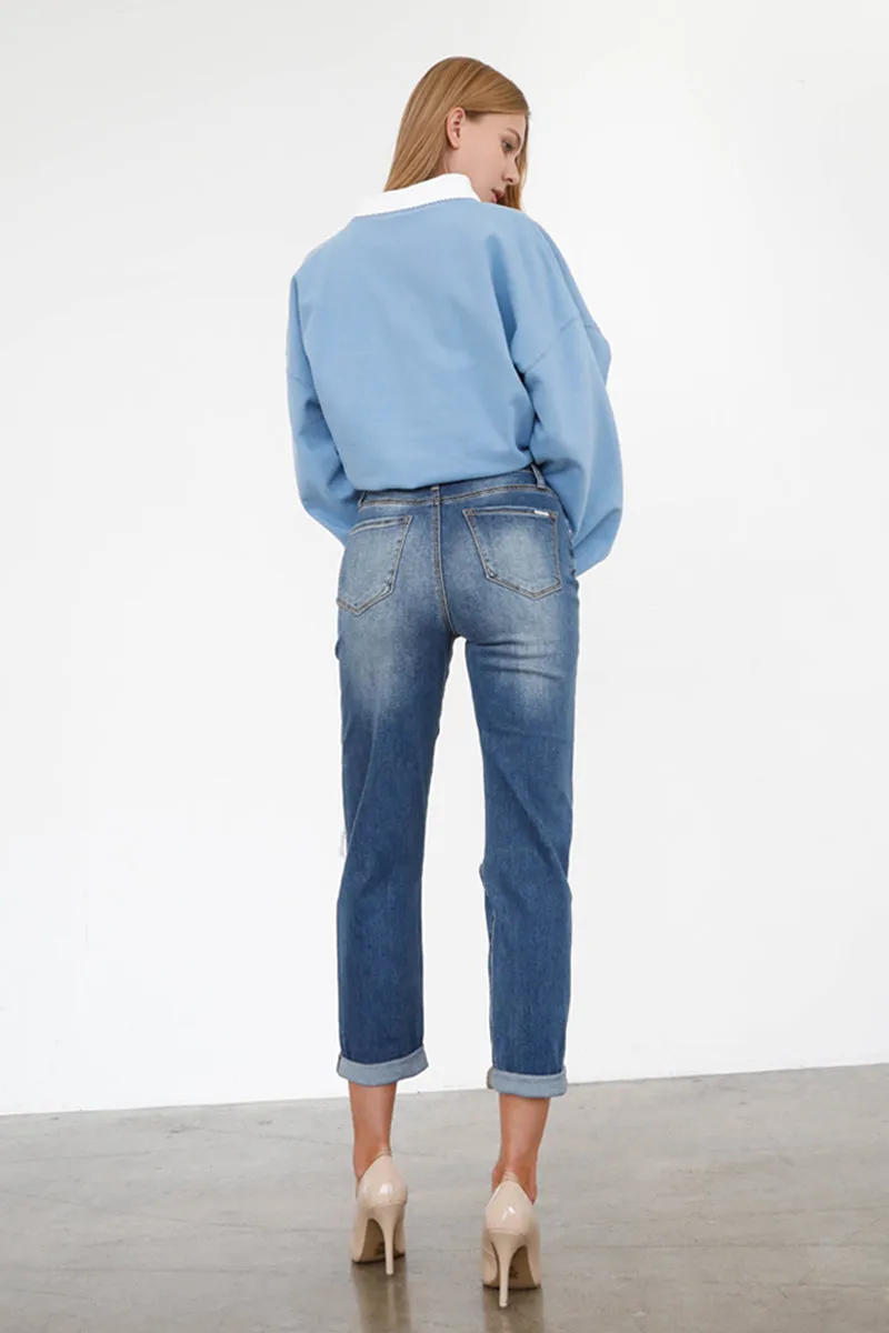 CAROLINE HIGH RISE GIRLFRIEND JEANS