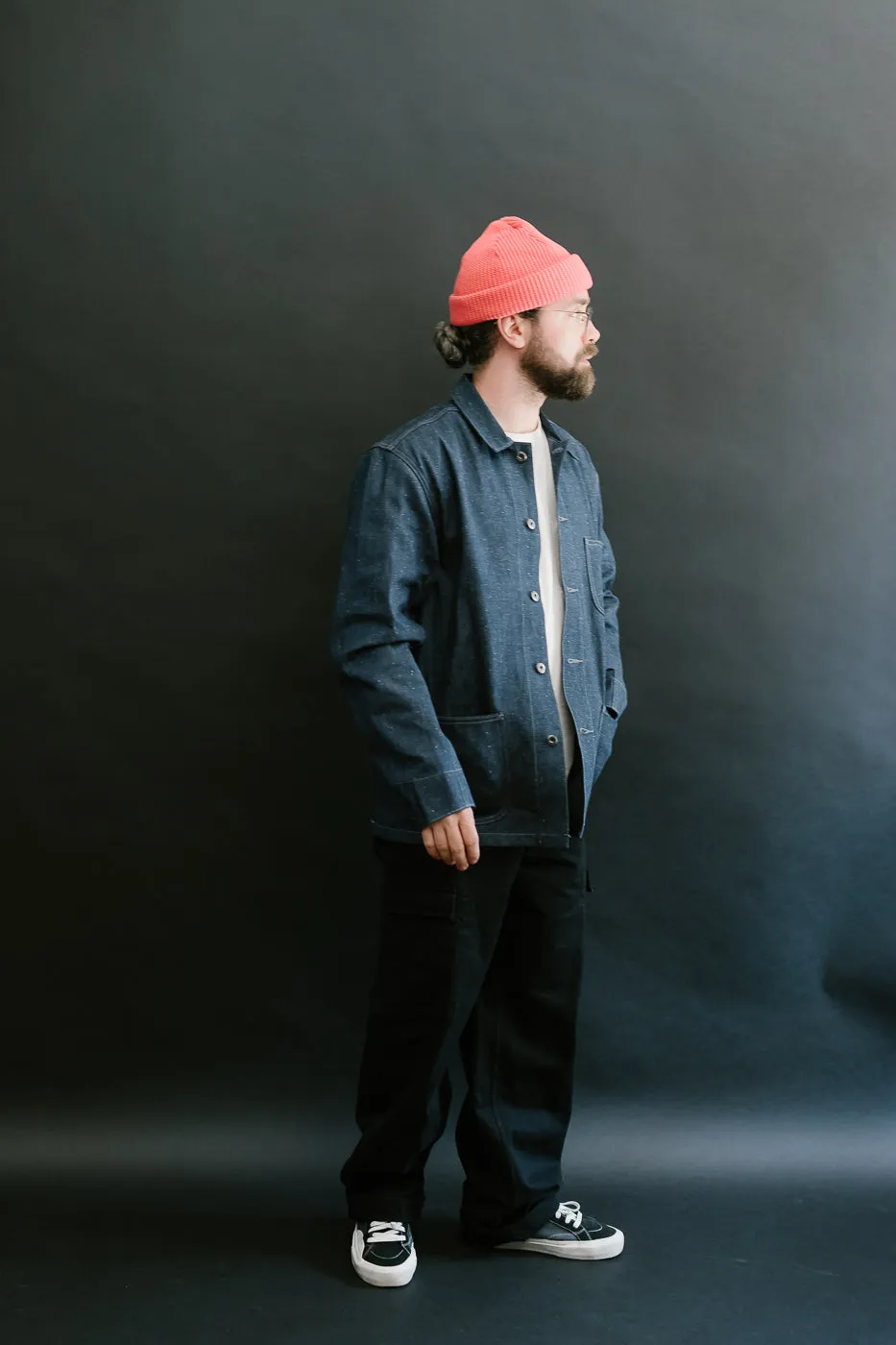 Chore Jacket Nep Denim - Indigo