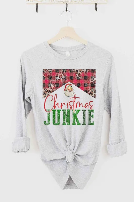 CHRISTMAS JUNKIE LONG SLEEVE TEE