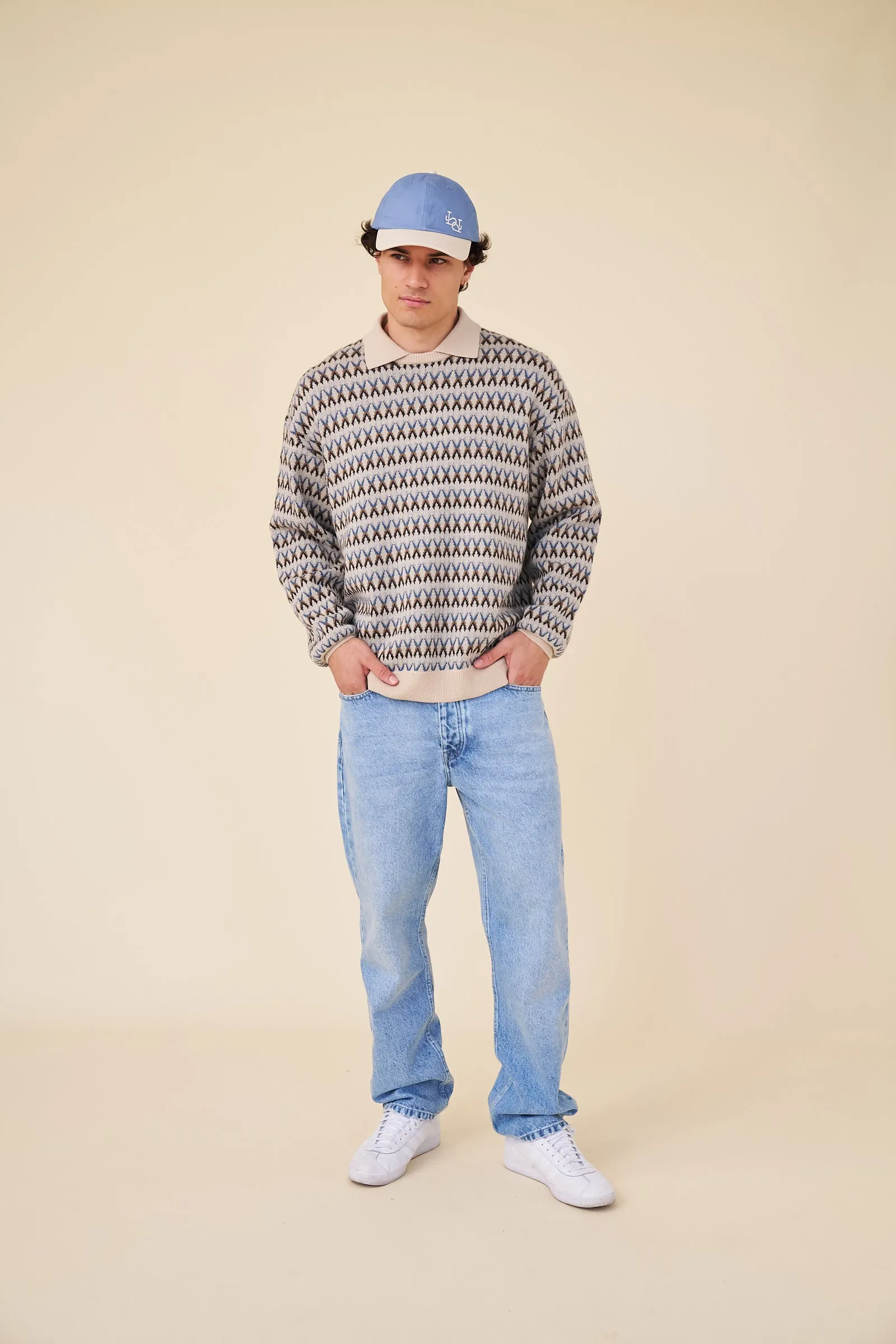 CROSBY WOOL POLO COLLAR KNIT