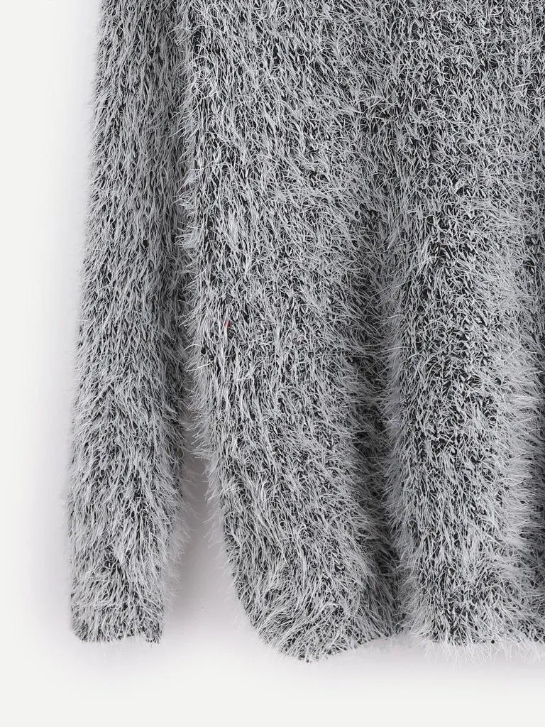 Fuzzy Chunky Knit Sweater