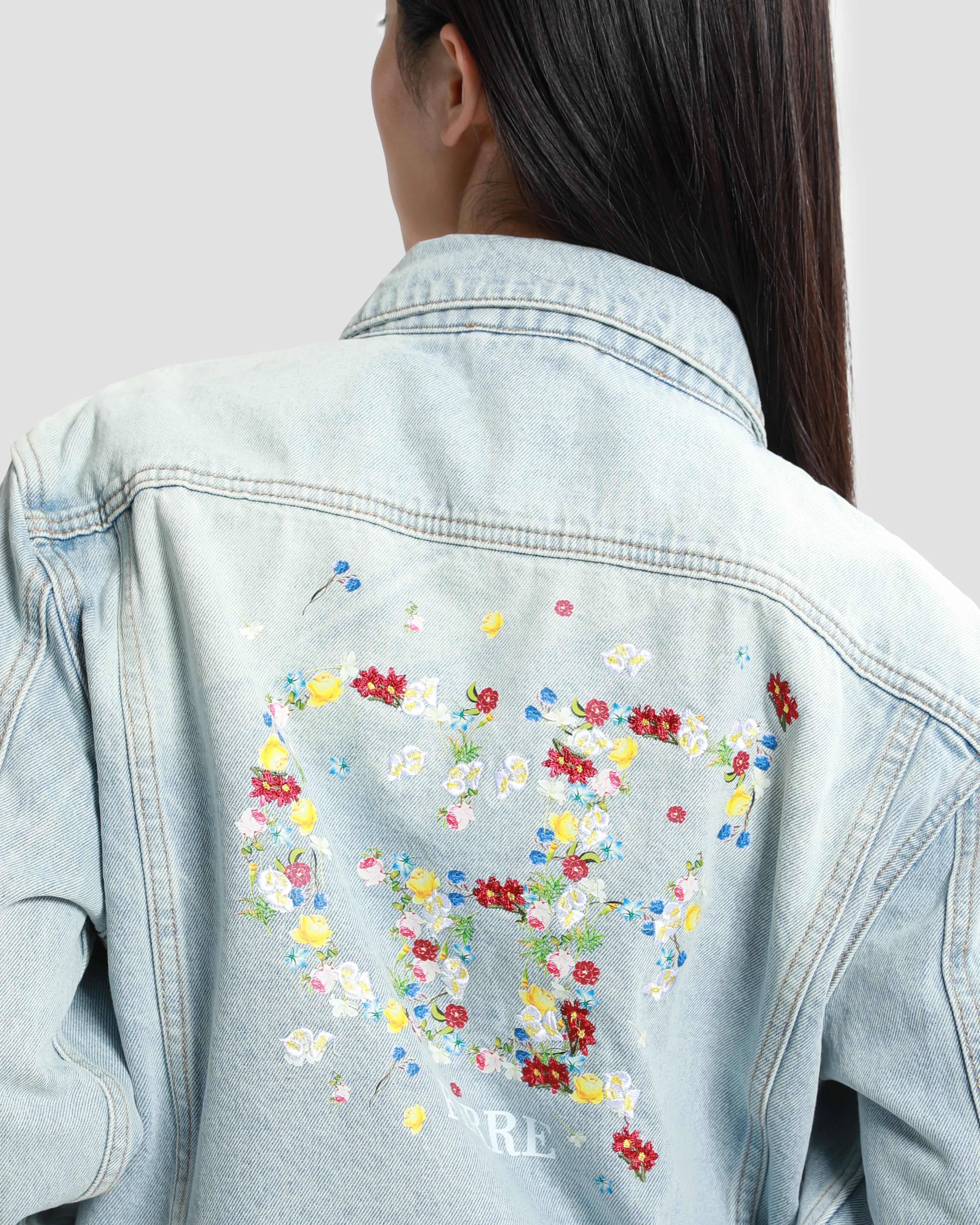 GF Floral Logo Denim Jacket