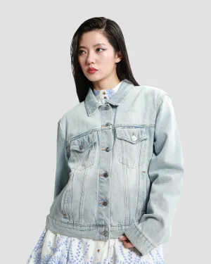 GF Floral Logo Denim Jacket