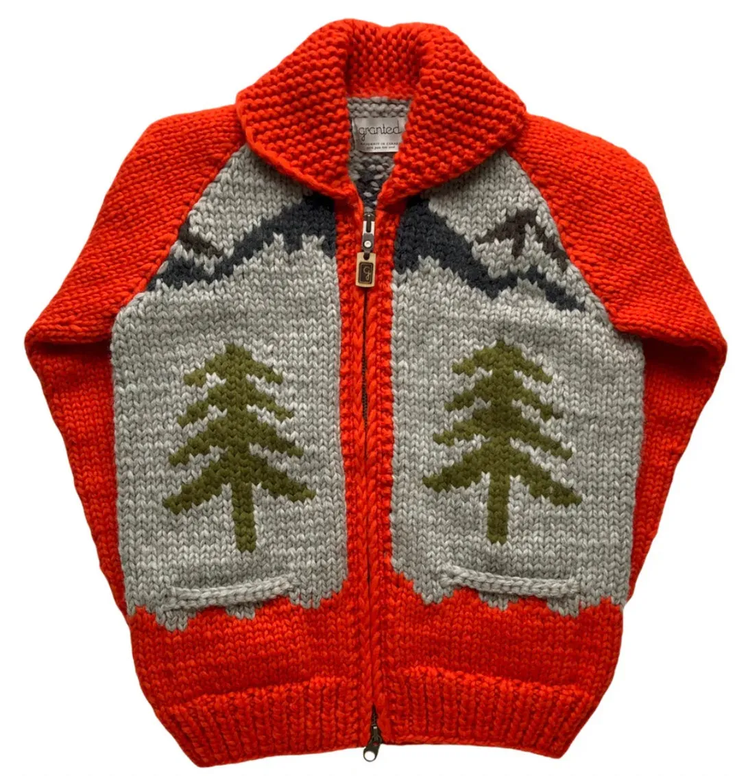 Granted Roaming Moose Chunky Knit- Orange