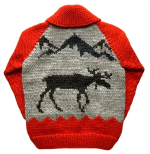 Granted Roaming Moose Chunky Knit- Orange