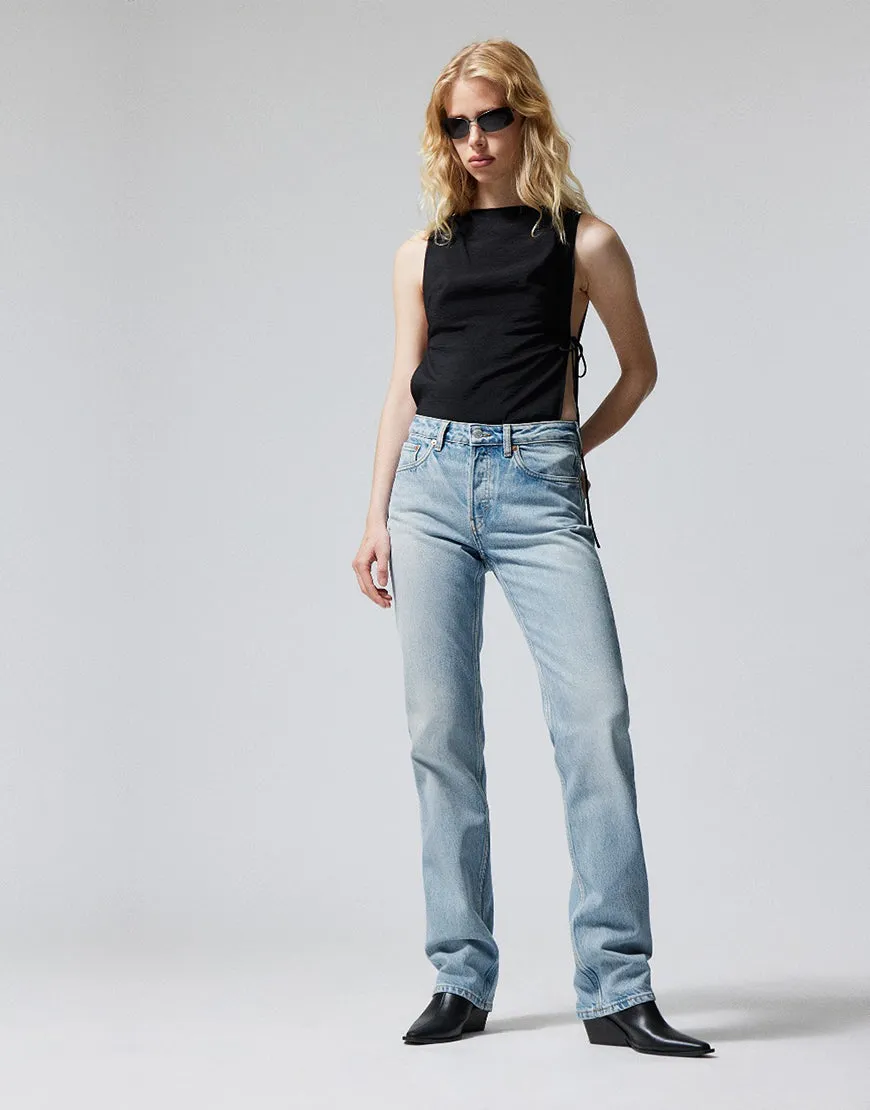 High Straight Baggy Jeans Light Wash