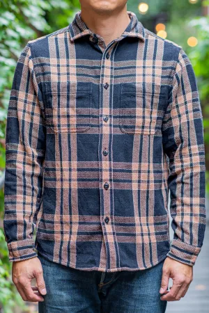 Indi   Ash LS Ames Workshirt - Iron Big Plaid