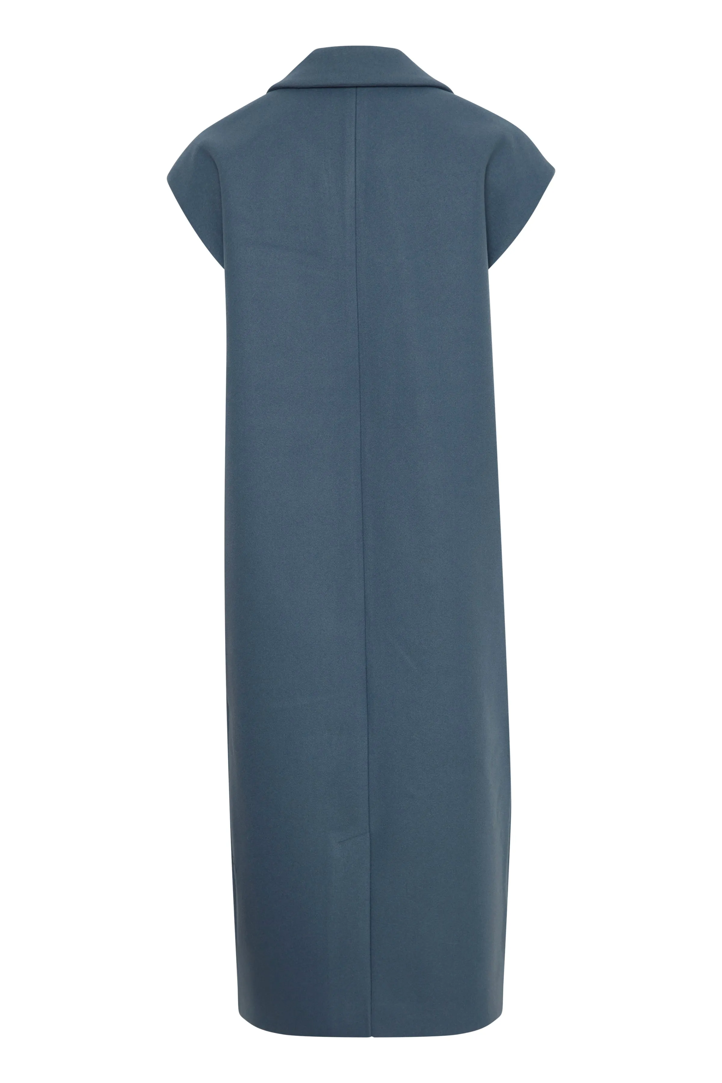 Jannet Long Waistcoat in Blue Mirage