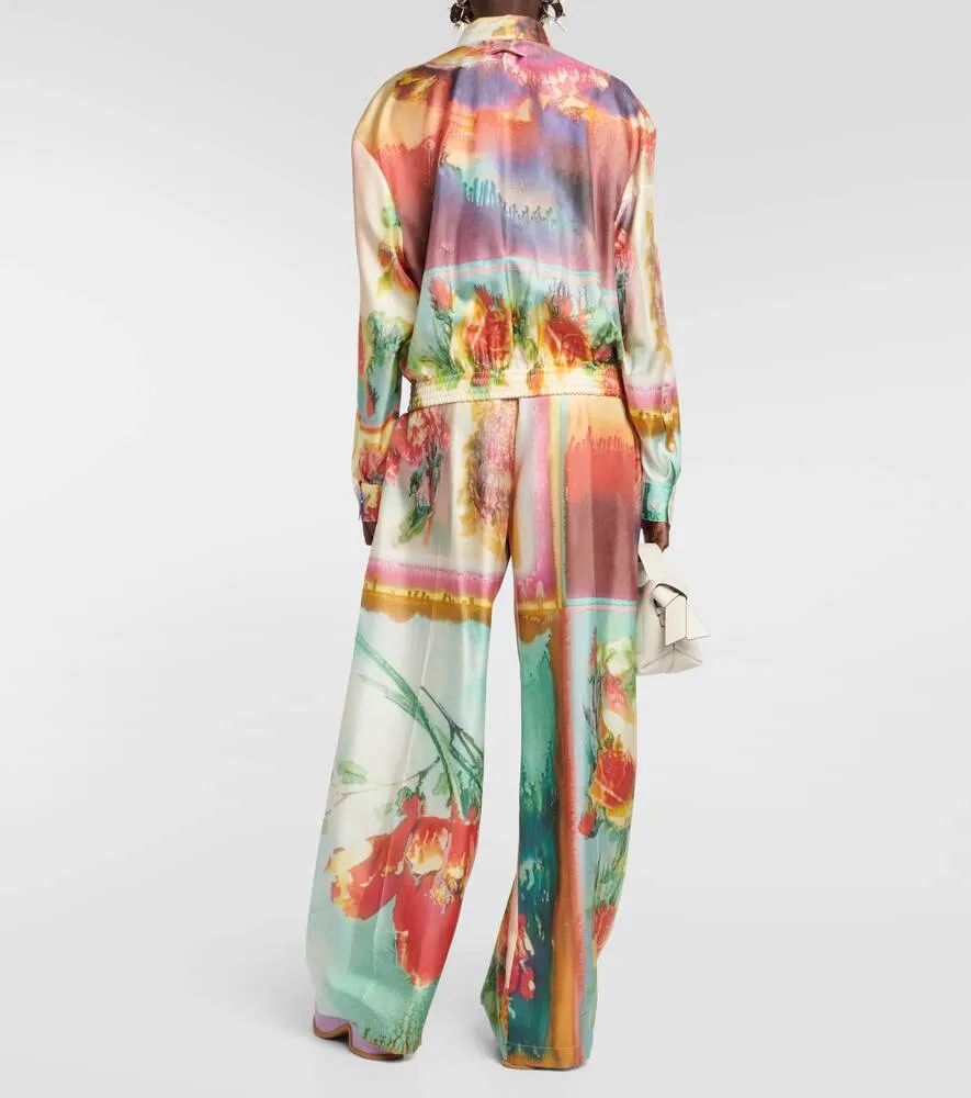 JEAN PAUL GAULTIER printed silk shirt, multicolor