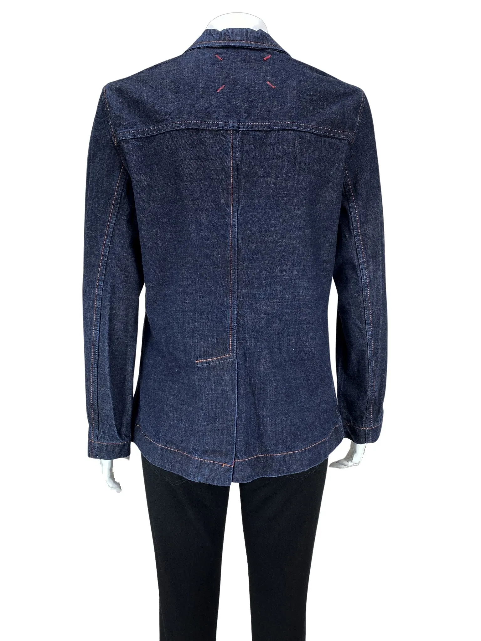 Keednim, Women's Denim Blazer/Jacket, Dark Indigo, Size M