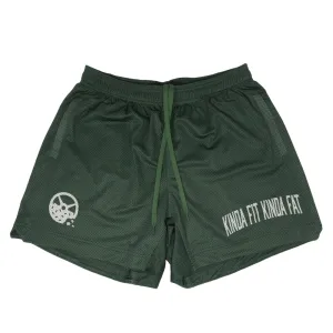 Kinda Fit Kinda Fat Cafeteria Signature 5.5" Mesh Shorts (Green)