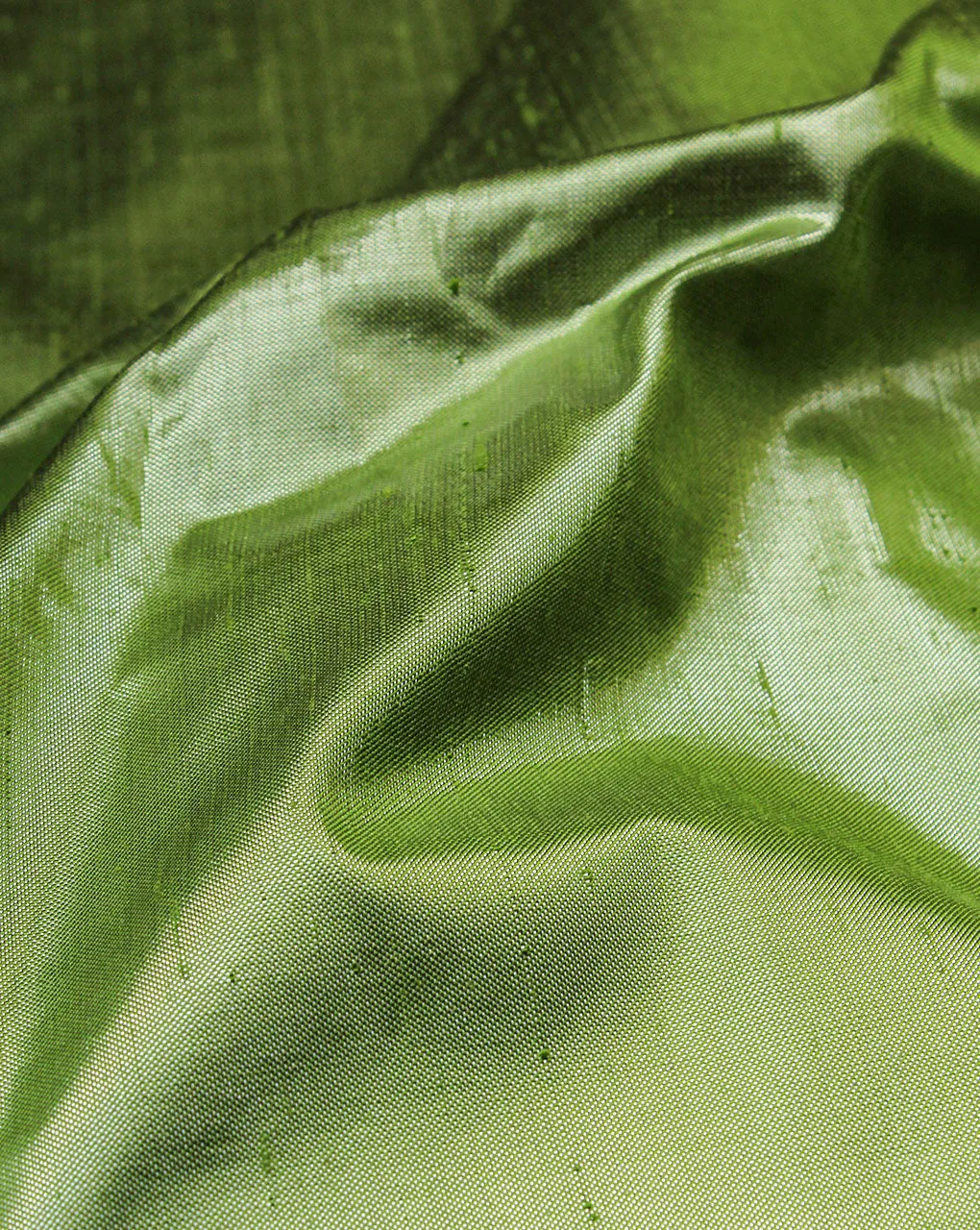 Light Green Plain Silk Lurex Fabric