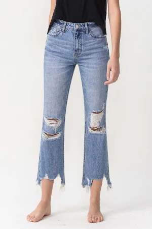 Lovervet High Rise Distressed Straight Jeans