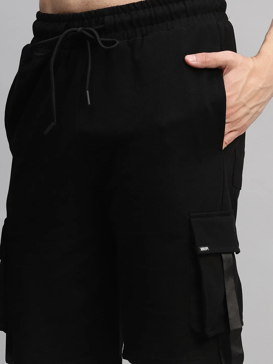 Mens Cargo Shorts - Black