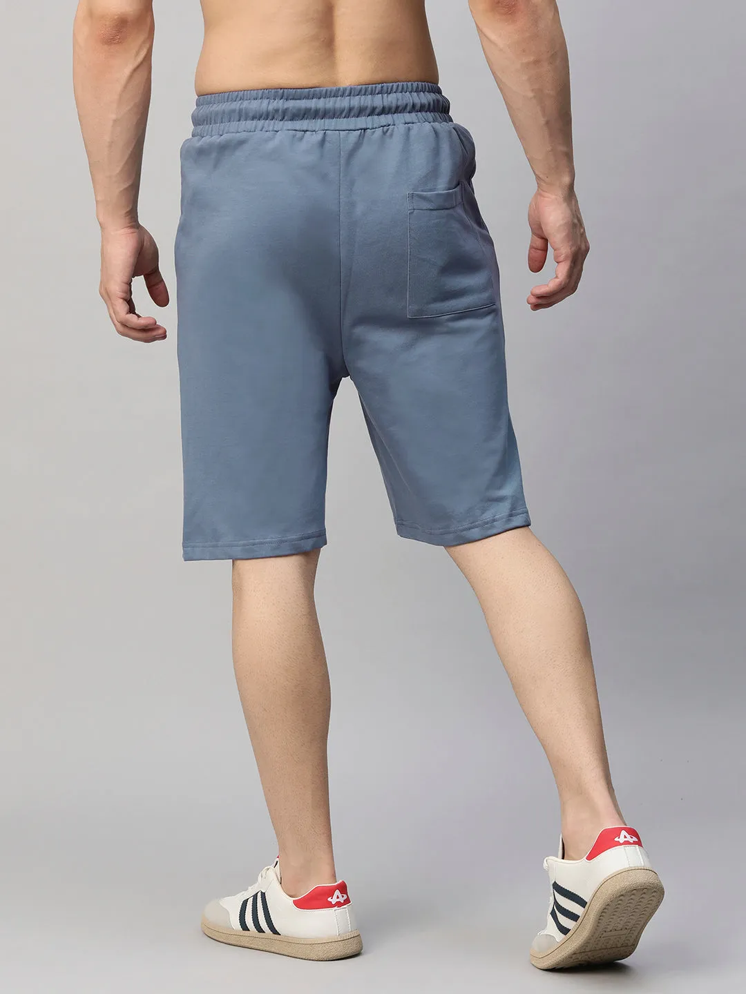 Mens Cargo Shorts - Denim Blue