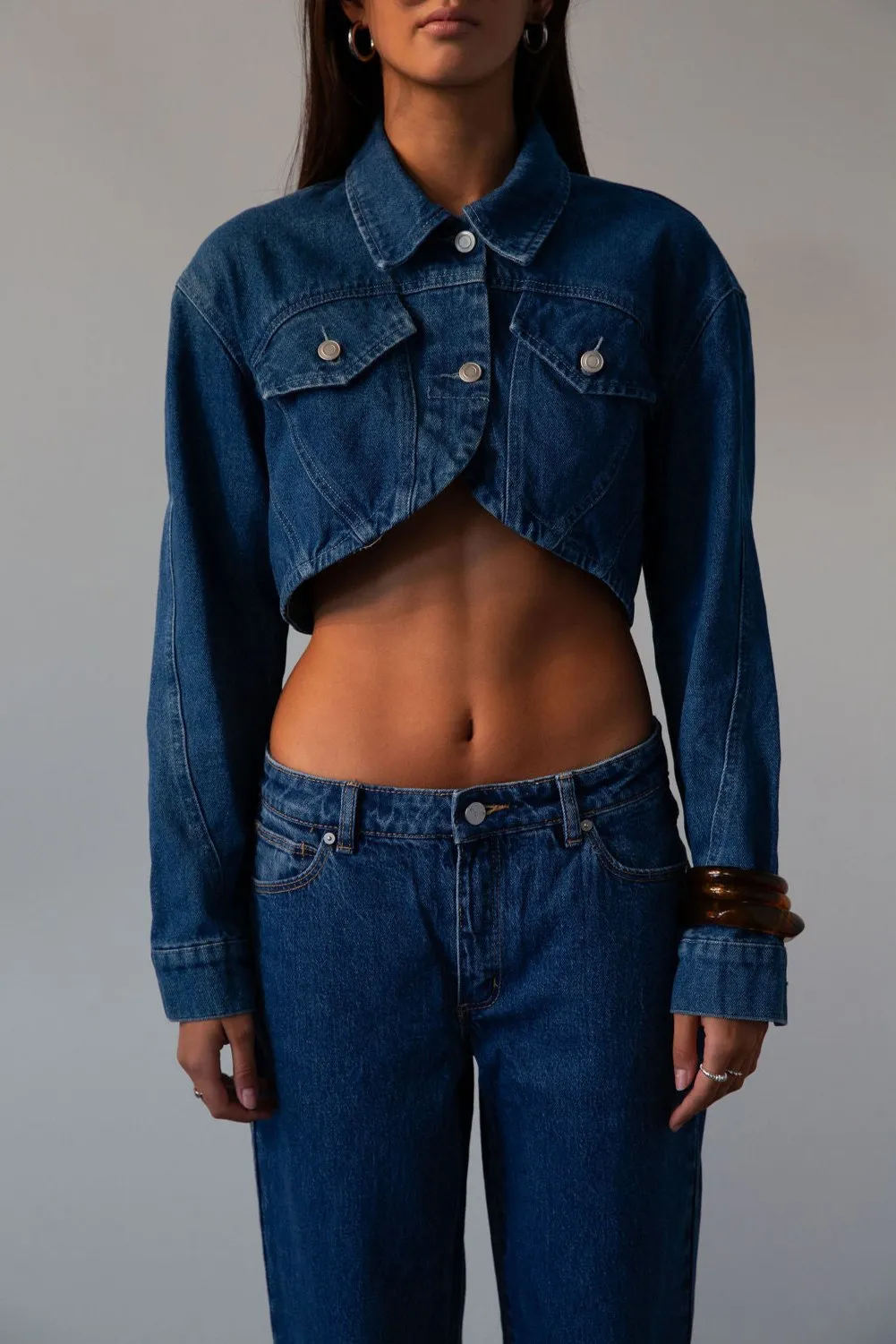 Mustang Crop Denim Jacket