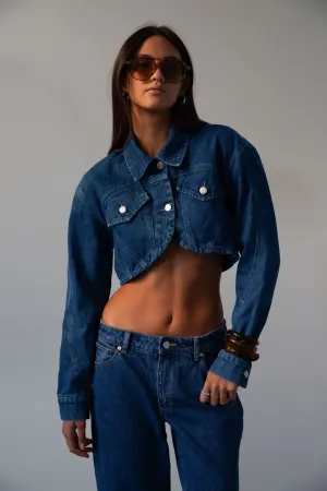 Mustang Crop Denim Jacket