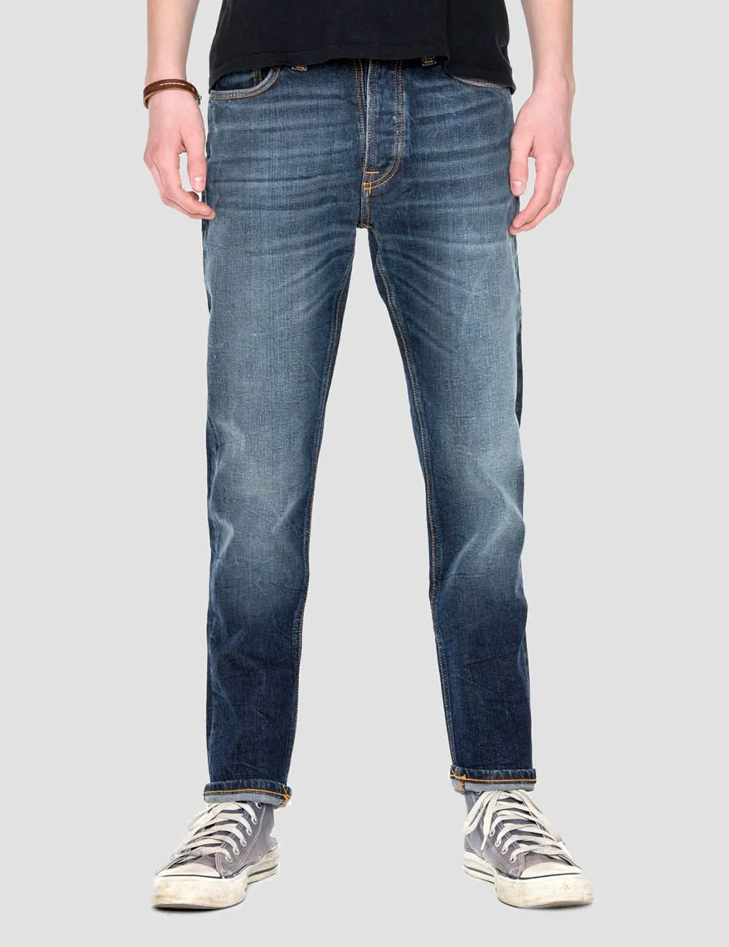 Nudie Dude Dan Jeans - Dark Fuzz Navy