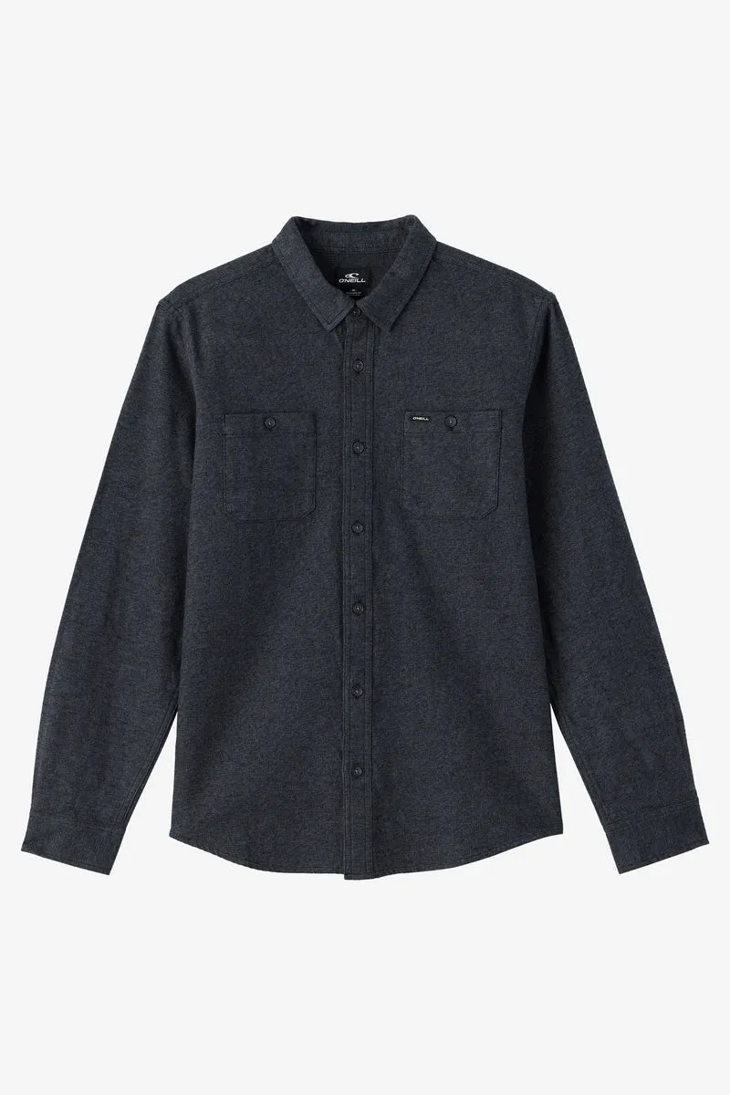 ONeill BREAKWATER SOLID FLANNEL STANDARD FIT SHIRT - BLACK