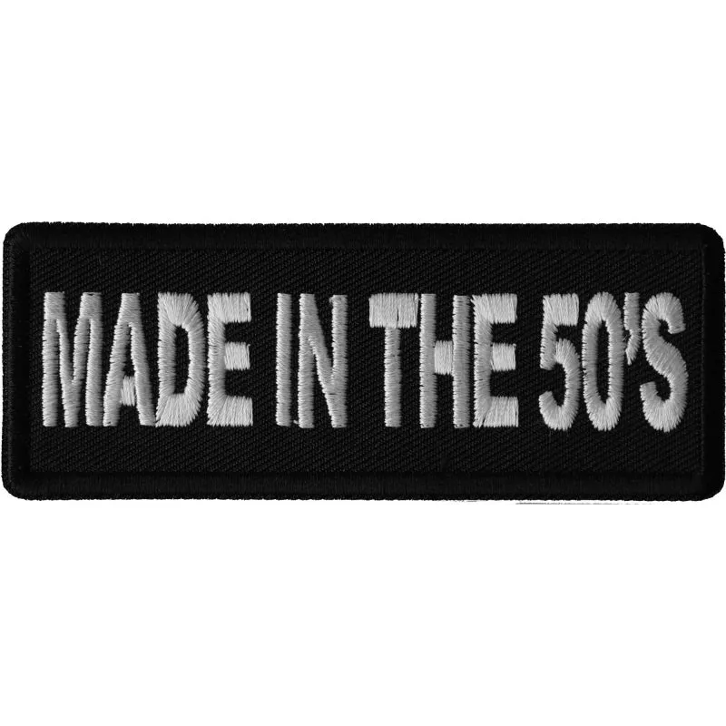 P6673 Made in the 50's Novelty Iron on Patch