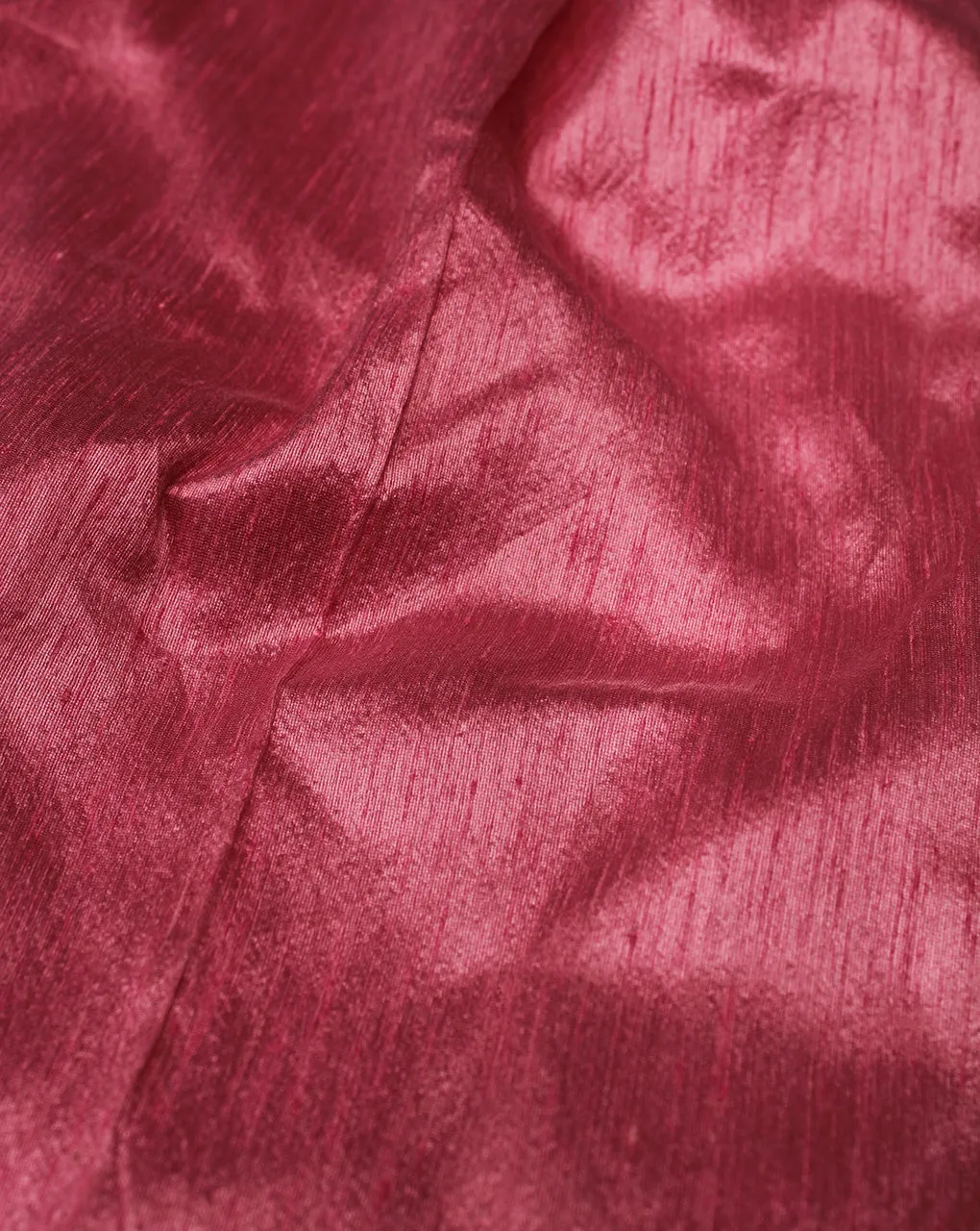 Plain Pink Poly Dupion Fabric