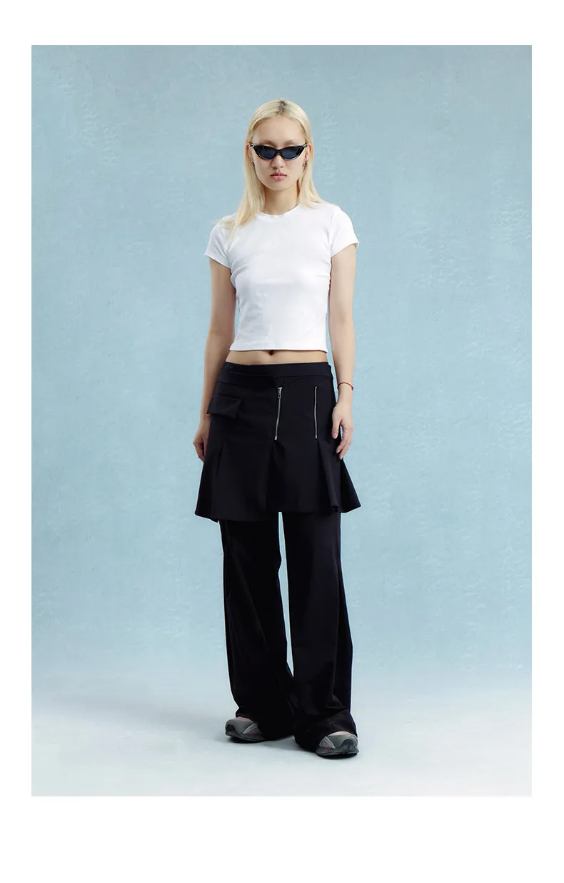 Pleated skirts and pants