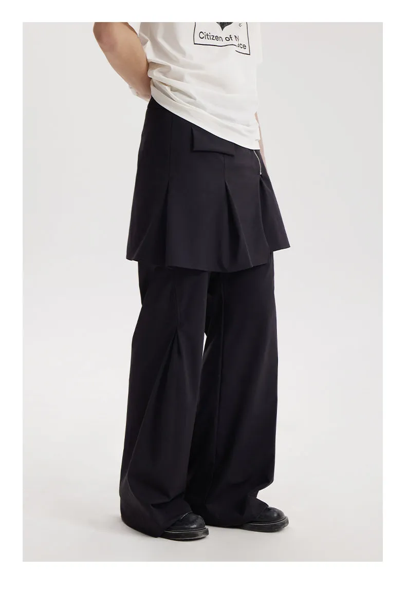 Pleated skirts and pants